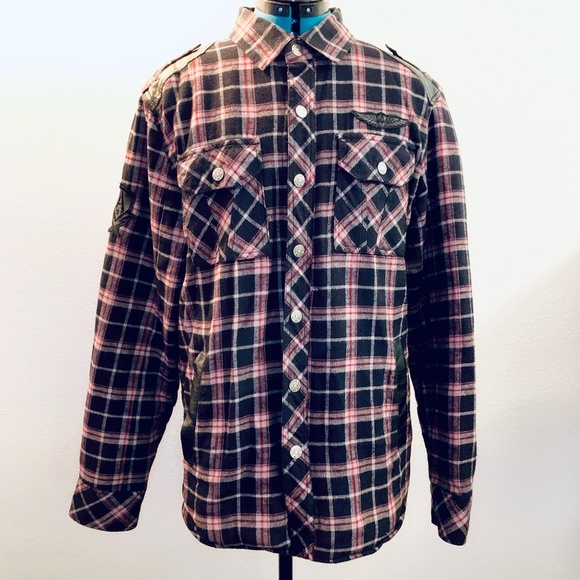 Affliction Other - Affliction Black Premium Flannel Jacket Plaid